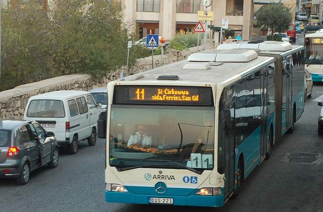 Los nuevos autobuses de Malta.