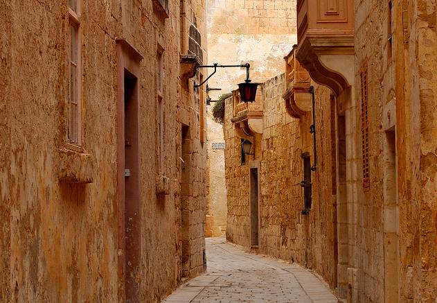 Cajejuelas de la ciudad medival de Mdina, en pleno centro de Malta.