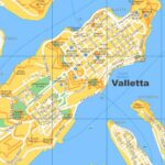 Mapa, plano y callejero de La Valletta